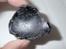 Black Indochinite Tektite Stone from China 24.7 gram 48x39x12 mm picture