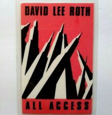 David Lee Roth Backstage Concert Pass Original 1988 Skyscraper Tour Van Halen picture
