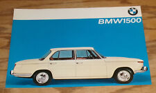 Original 1964 - 1965 BMW 1500 Sales Sheet Brochure 64 65 picture