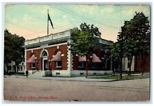 1908 U.S. Post Office Exterior Building Adrian Michigan Vintage Antique Postcard picture