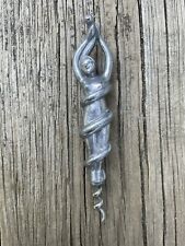 Vintage Cast Aluminum Figural Corkscrew Depicting Women Wrapped By Snake picture
