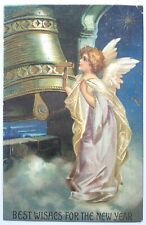 Antique Early 1900s Clapsaddle New Year Card Angel Child Germany Unused Unposted picture