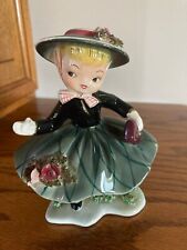 Vintage Napco Bloomer Girl Shopper Figurine Japan - Hat & Purse picture