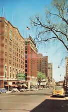 MI, Jackson, Michigan, Michigan Avenue, Looking East, 50s Cars, Colourpicture picture