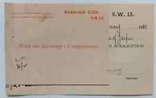 AOP GB 1932 receipt RANELAGH CLUB receipt for The Maharaja of Jaipur picture