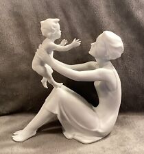 Kaiser Porcelain Figure Mother Holding Child By G. Bochmann W. Germany 398 picture