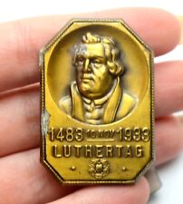 GERMANY MARTIN LUTHER REFORMATION LUTHERTAG 1483-1933 BIBLE BADGE MEDAL picture