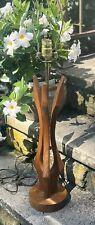 MCM 30” Solid Walnut Table 3 Way Lamp Danish Adrian Pearsall? picture