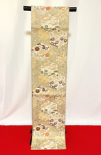 Japanese Kimono FUKUROOBI Pure Silk Japan Gold Luxury Japanese tradition N04251 picture