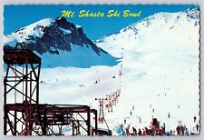 Postcard California Mt Shasta Ski Bowl Ski Lift Scalloped Mike Roberts B6170 picture