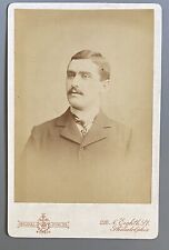 1900 White Fred Dunlap MLB Baseball Cabinet Card Fowler Philly Greatest Second? picture