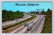 Riverside CA-California, Riverside Freeway, Antique Vintage c1970 Postcard picture