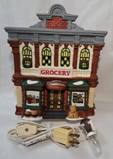 Christmas Village Grocery OWell 1997 Heartland Valley Lighted House Porcelain picture