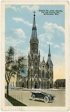 Trinity Evangelical Lutheran Church Milwaukee Wisconsin 1917 Antique Postcard picture