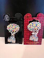 Disney Trading Pins Cinderalla Castle and Sleeping Beauty Casty floating with mo picture