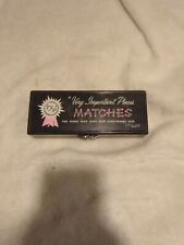 Vintage 1957 VIP Very Important Places Matches FULL Plastic Box With Lid picture
