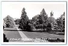 c1940's View Of Campus Iowa State College Ames IA Vintage RPPC Photo Postcard picture