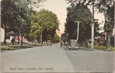 Broad Street Dunnville Ontario ON JE Evans c1935 Ft. Erie RPO Postcard G40 picture