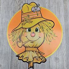 1986 Vintage Beistle Co Scarecrow Die Cut Large Halloween Cutout Decoration picture
