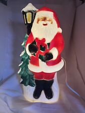 Vintage TPI Blow Mold Santa Claus W/ Lamppost 18” 2004 RARE New Light picture
