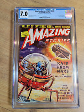 Amazing Stories Pulp Magazine March 1939 CGC 7.0 - 1st Isaac Asimov Sci-Fi Story picture