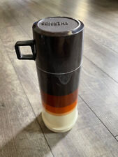 Vintage Thermos King-Seeley Filler 22F Stopper 722 Cup 22A63 Beige Brown Orange picture