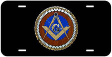 Masonic Mason Round Novelty Car License Plate picture