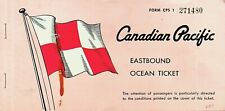 1962 Canadian Pacific Empress Of England Ship Ticket - E12-C picture