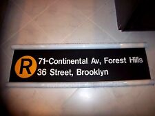 NY NYC SUBWAY ROLL SIGN 36 ST BROOKLYN SUNSET PARK SEA BEACH FOREST HILLS QUEENS picture