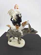 Whimsical Hutschenreuther Porcelain Figurine Germany Bremen Town Musicians Farm picture