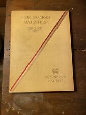 Vintage Their Gracious Majesties George VI and Queen Elizabeth Coronation Book picture