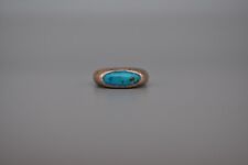 Old Pawn Navajo Sterling Silver Ring - Turquoise  Size 7 3/4 picture