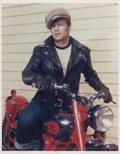 Marlon Brando as Johnny The Wild One sitting on his motorcycle 8x10 photo picture