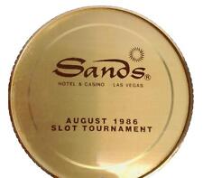 Vtg Sands Hotel & Casino Las Vegas August 1986 Slot Tournament Clock Collectible picture