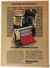 Panasonic Batteries 1988 Vintage Print Ad 7.5x10.5 Inches Wall Decor picture