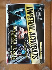 COLLECTIBLE (2012) IMPERIAL ACROBATS OF CHINA Poster  (Lynn MA Auditorium) picture
