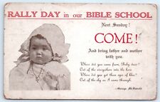 Postcard 1916 Rally Day In Our Bible School Baby B8 picture
