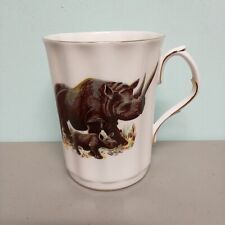Royal Windsor fine bone china mug- Rhinoceros - England NICE  picture