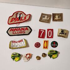 Lot of 8 Vintage Awana/PALS Patches, 5 Pins With Various Oher Items 1990s  picture
