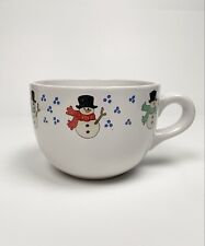 Snowman Ceramic Mug Soup Cup Bowl Winter Christmas picture