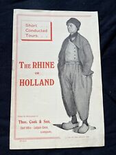 1908 The Rhine and Holland Thomas Cook & Son Tour Booklet picture