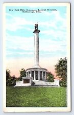 Postcard New York State Monument, Lookout Mountain, Chattanooga Tennessee TN picture