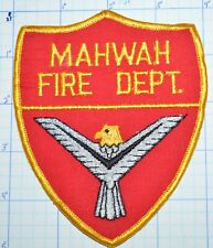 NEW JERSEY, MAHWAH FIRE DEPT WEB BACK PATCH picture