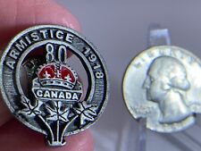 CANADA WW1 Armistice of 11 November 1918 80 Years 1988 Vintage Tack Pin T-1653 picture
