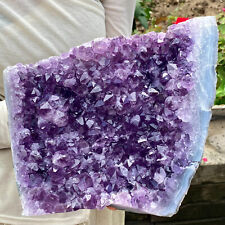8.8LB Natural Amethyst geode quartz cluster crystal specimen Healing. picture