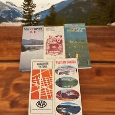 Vintage Canadian Maps/Pamphlets Canada Tourism Lot Of 5 picture