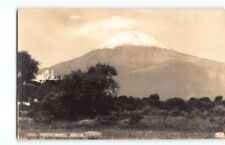 Pre-War Mexico Popocatépetl Postcard Volcano~Vintage RPPC -P5 picture