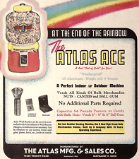 Vintage The Atlas Mfg & Sales Co Atlas Ace Gumball Machine CLEVELAND OH Flyer picture
