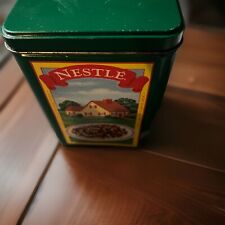 Old Vintage Nestle Toll House Cookies Metal Tin Can Green- Limited Edition 6”x4” picture