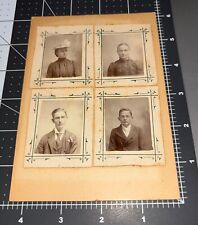 Unusual Small Mounts on Cabinet Card Men Women Children Boy Girl Antique PHOTO picture